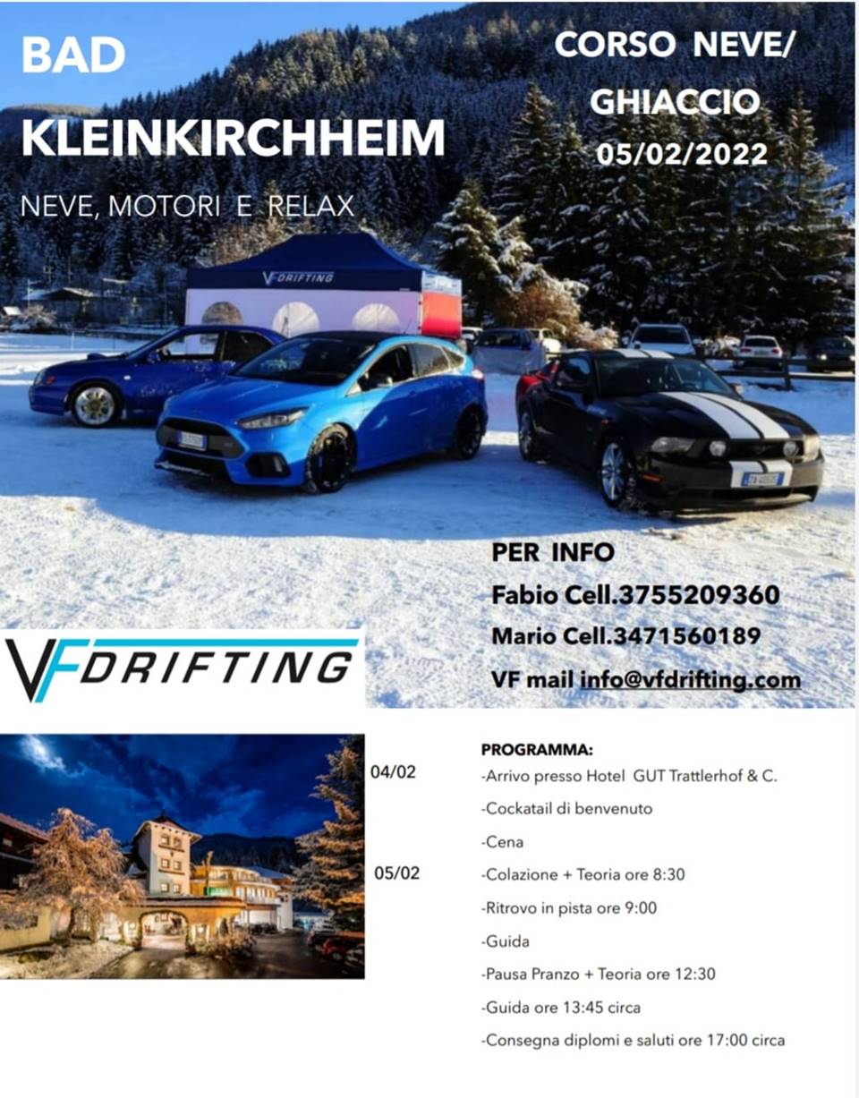 5 FEBBRAIO 2022, Corso di guida NEVE-GHIACCIO – Bad Kleinkirchheim
